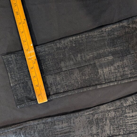 Calvin Klein Metallic Textured Pants Legging - Size M - Picture 9 of 10